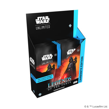Star Wars Unlimited : Legends of the Force - Carbonite Edition Booster Display