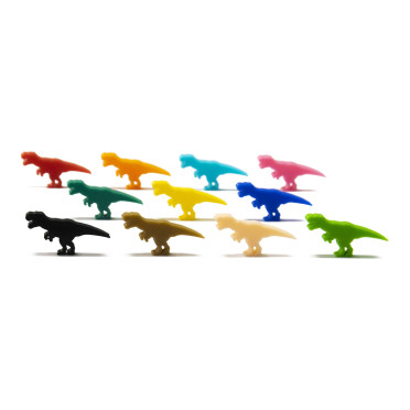 Mega Pack - Meeple T-Rex (55Pcs 11 Couleurs)